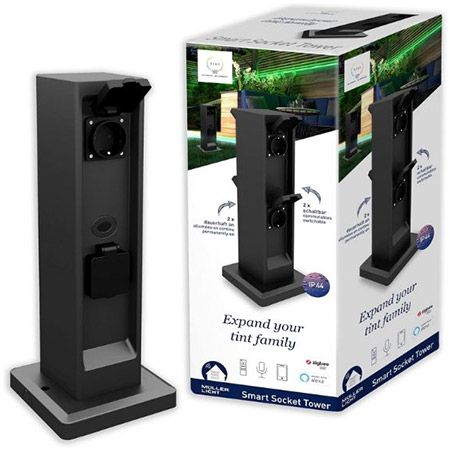 🔌 Müller Licht Tint Smarte Outdoor Energiesäule mit Zigbee für 29,99€ (statt 65€)