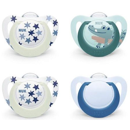 👶🏻 4er Pack NUK Star Day & Night Babyschnuller für 5,98€ (statt 14€)