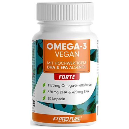 🧈 60er Pack Pro Fuel Omega-3 Vegan Forte Kapseln ab 19,96€ (statt 26€)