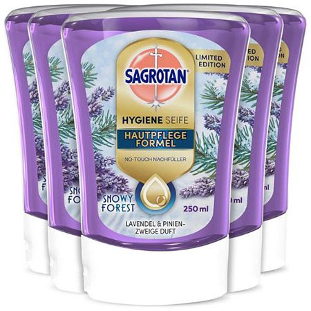 🧴 5x Sagrotan No-Touch Snowy Forest Limited Edition Nachfüller ab 12,50€ (statt 16€)