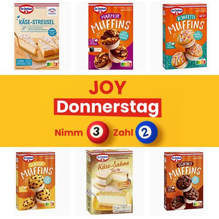 🍰 3 für 2 auf Dr. Oetker Backmischungen, Pudding & Cremes + 3€ Gutschein ab 10€