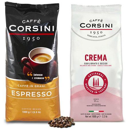 ☕ 2 x 1kg Caffè Corsini Espresso & Crema Bohnen ab 26,66€ (statt 44€)