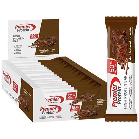 🍫 16er Pack Premier Protein Double Chocolate Cookie Protein Bar ab 14,83€ (statt 21€)