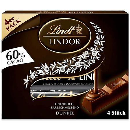 🍫 4 x 4er Pack Lindt Lindor 60% Cacao Sticks ab 11,80€ (statt 18€)