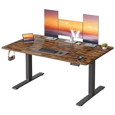 🖥️ VASAGLE höhenverstellbarer Schreibtisch mit USB-C & Ablage für 85,99€ (statt 120€)