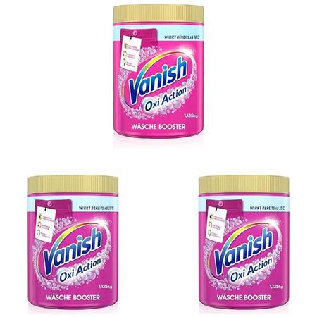 🧼 3er Pack Vanish Oxi Action Pulver Pink, je 1,125kg ab 17,90€ (statt 27€)