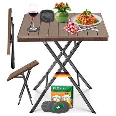 🌞 Kesser Balkontisch in 3 Farben, klappbar, bis 100kg für je 36,80€ (statt 45€)