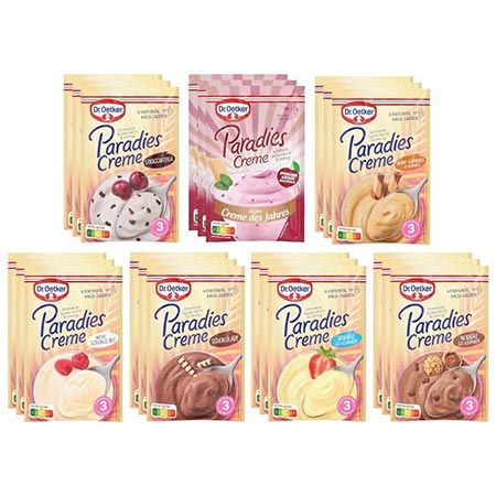🥄 21er Pack Dr. Oetker Paradies Creme Probier-Set mit 7 Sorten für 22,94€ (statt 27€)