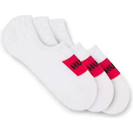 🧦 3er Pack HUGO LC Label CC Füßlinge in Weiß oder Schwarz für 13,99€ (statt 20€)