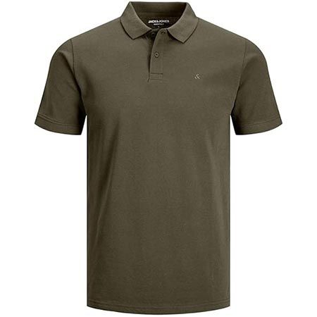 👕 Jack & Jones Epaulos Poloshirt in Olive für 12,99€ (statt 20€)