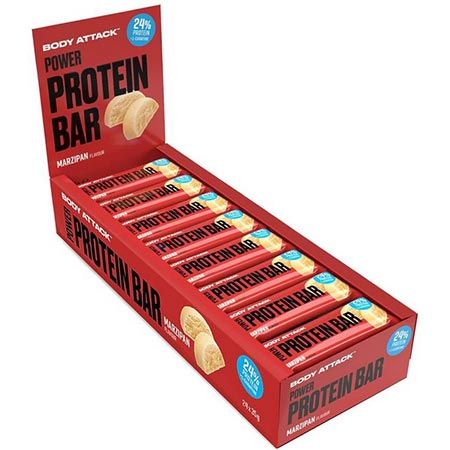 🍫 24er Pack Body Attack Marzipan Proteinriegel für 25,99€ (statt 31€)