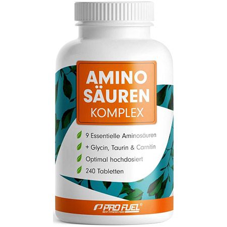 💪🏻 Pro Fuel Aminosäuren Komplex, hochdosiert, 240 Tabletten ab 14,36€ (statt 22€)