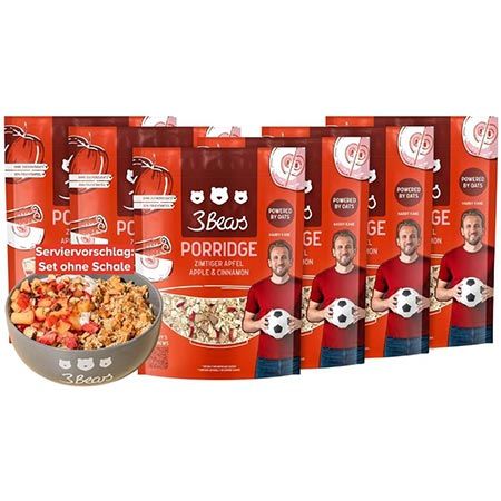 🥣 6er Pack 3Bears Zimtiger Apfel Porridge, je 400g für 25,42€ (statt 30€)