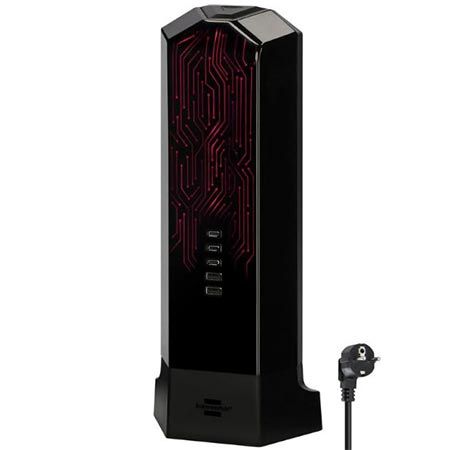 🔌 Brennenstuhl Gaming 9-Fach Steckdosenturm mit USB & RGB für 84,90€ (statt 108€)