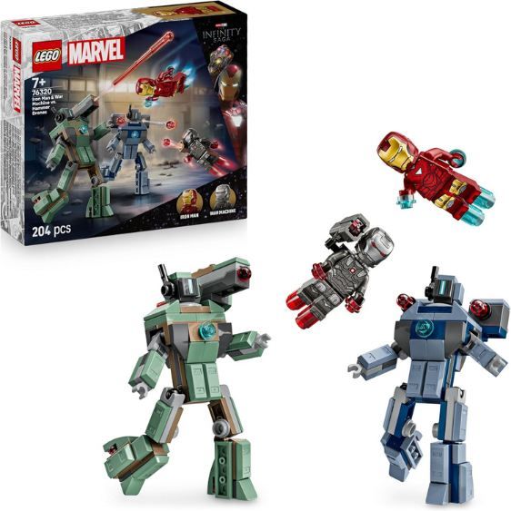 🤖 LEGO 76320 Marvel Iron Man & War Machine vs. Hammer Drones für 15€ (statt 19€)