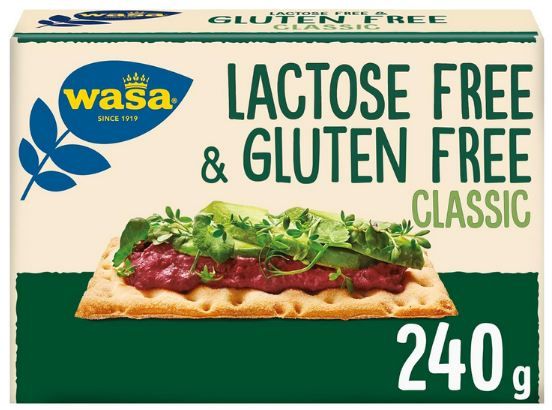 🍞 10er Pack Wasa Gluten  & Lactose Free Classic Knäckebrot ab 32€ (statt 42€)