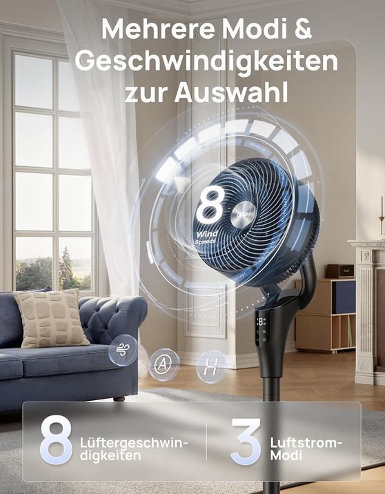 💨 Dreo PolyFan 306 Standventilator mit Fernbedienung für 76,48€ (statt 90€)