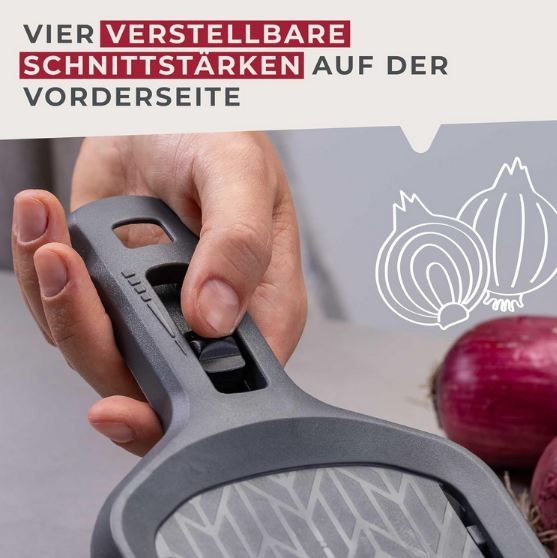 🔪 Fackelmann Gemüsehobel aus Edelstahl mit 4 Stufen für 7,59€ (statt 11€)