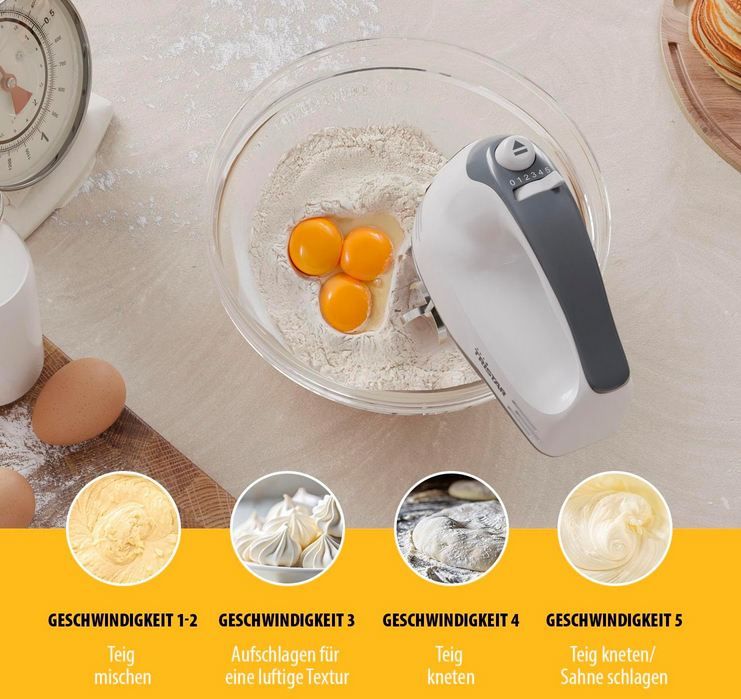 🧁 Tristar MX 4203 Handmixer mit 200W & 5 Stufen für 11,99€ (statt 18€)