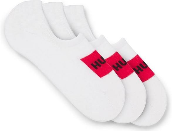 🧦 3er Pack HUGO LC Label CC Füßlinge in Weiß oder Schwarz für 13,99€ (statt 20€)