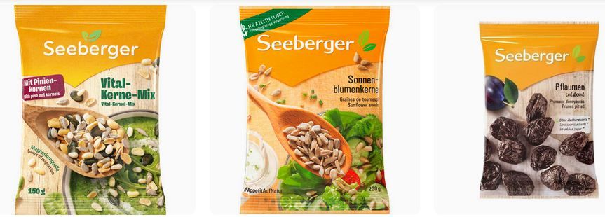 🥜 3 für 2 auf Seeberger Nüsse, Trockenfrüchte & Kerne + 3€ Extra Rabatt ab 10€