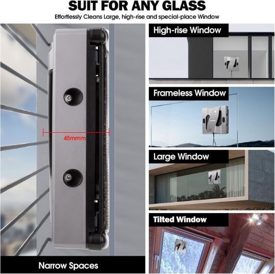 🪟 Chovery CL 4 Fensterputzroboter mit 4 Sprühdüsen für 119,99€ (statt 240€)