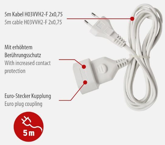 🔌 2er Pack Brennenstuhl Kunststoff-Verlängerungskabel, 5m für 7€ (statt 11€) 🔌 2er Pack Brennenstuhl Kunststoff Verlängerungskabel, 5m für 7€ (statt 11€)