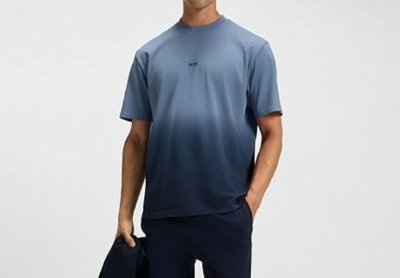 👕 BOSS Te Gradient T Shirt aus mit Dégradé Effekt für 40€ (statt 59€)