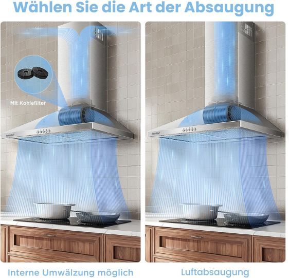 🍲 Comfee CH60A17EM400SS Dunstabzugshaube, 60cm für 84,97€ (statt 110€)