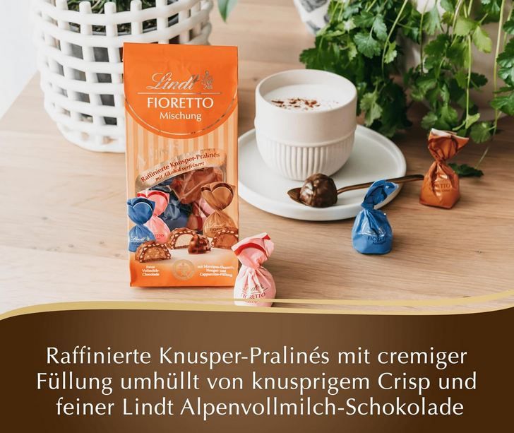 🍫 Lindt Fioretto Minis Mischung mit ca. 10 Pralinen ab 4,27€ (statt 6€)