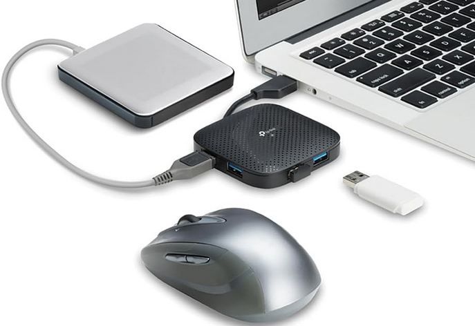 ⌨️ TP Link UH400 4 Port USB 3.0 Hub für 6,79€ (statt 13€)