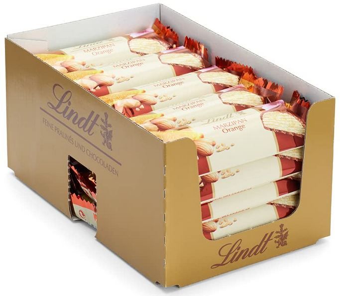 🍫 25er Pack Lindt Orangen Marzipan Riegel, 1,25kg ab 30,88€ (statt 45€)