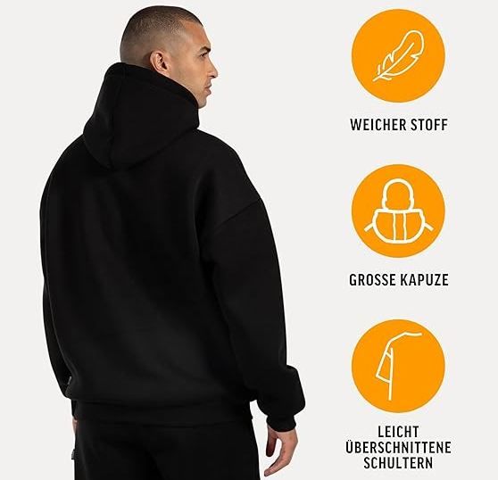 👕 Smilodox Dawson Hoodie mit Oversize Kapuze für 34,99€ (statt 41€)
