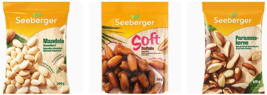 🥜 3 für 2 auf Seeberger Nüsse, Trockenfrüchte & Kerne + 3€ Extra Rabatt ab 10€