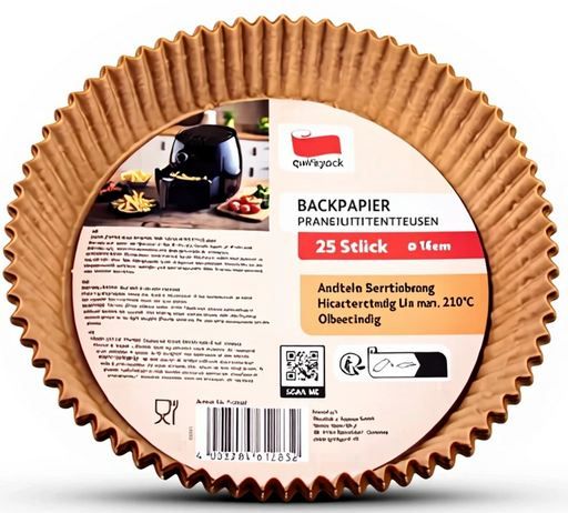 🍗 12 x 25er Pack Quickpack Rundes Airfryer-Backpapier, 16cm ab 8,92€ (statt 18€) 🍗 12 x 25er Pack Quickpack Rundes Airfryer Backpapier, 16cm ab 8,92€ (statt 18€)