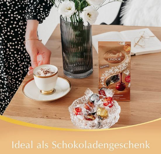 🍬 4 x Lindt Lindor Mischung mit je 10 Kugeln für 17,89€ (statt 27€)