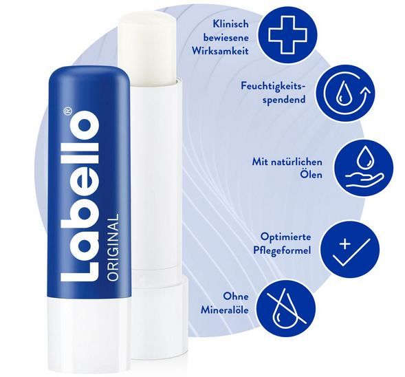👄 3 x 2er Pack Labello Original Lippenpflegestift ab 6,20€ (statt 11€)