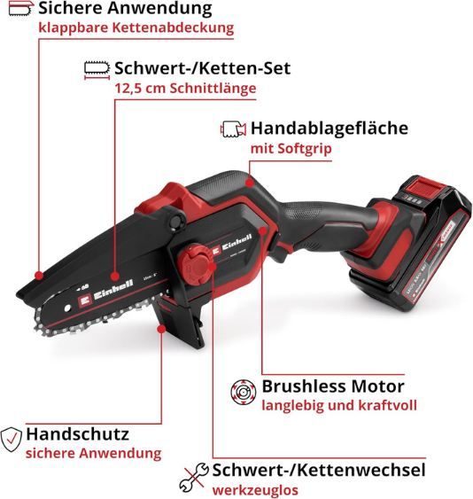 🪚 Einhell GE-PS 18/15 Li Akku-Astkettensäge Kit für 102,49€ (statt 120€) 🪚 Einhell GE PS 18/15 Li Akku Astkettensäge Kit für 102,49€ (statt 120€)