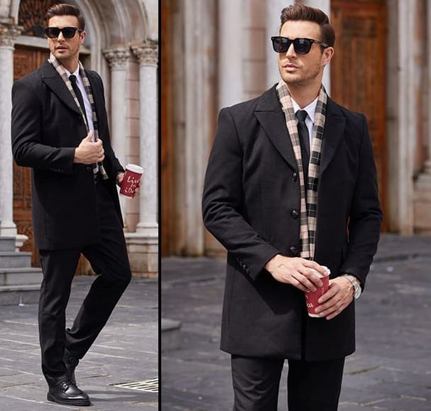 🧥 Coofandy Business Mantel mit Schal in versch. Designs für je 46,79€ (statt 72€)