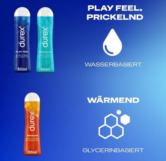 💧 Durex Play Gleitgel Mixpack mit 3 Gleitgelen für 13,99€ (statt 21€)