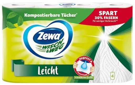  5 x 4er Pack Zewa Wisch & Weg Leicht Küchenrolle ab 7,95€ (statt 11€) 5 x 4er Pack Zewa Wisch & Weg Leicht Küchenrolle ab 7,95€ (statt 11€)