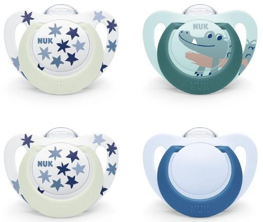 👶🏻 4er Pack NUK Star Day & Night Babyschnuller für 5,98€ (statt 14€)