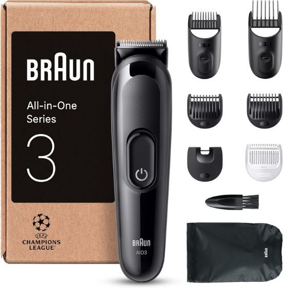 🪒 Braun All-in-One Series 3, 8-in-1 Multigroom Rasierer für 28,99€ (statt 47€)