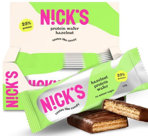 🍫 9er Pack NICKS Protein Wafer Riegel Haselnuss ab 12,84€ (statt 19€)