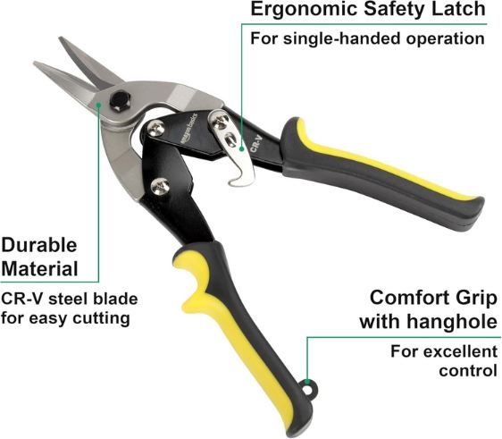 ✂️ Amazon Basics Durchlaufblechschere für gerade Schnitte für 8,24€ (statt 11€)