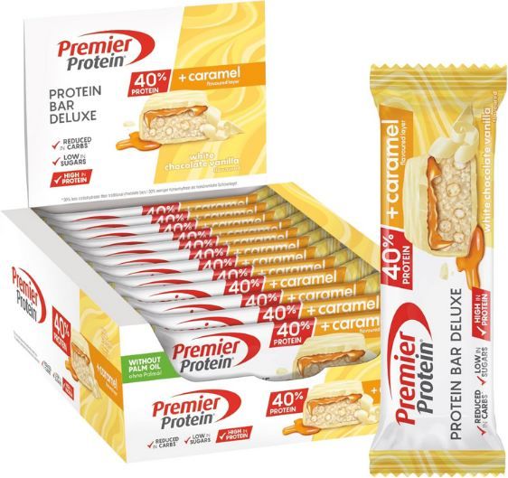 🍫 12er Pack Premier Protein White Chocolate Vanilla Proteinriegel ab 14,18€ (statt 20€)