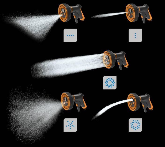 🏡 Fiskars Multi Sprühpistole mit 5 Funktionen für 19,99€ (statt 27€)