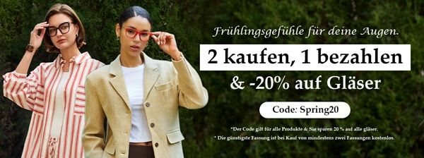 😎 Firmoo: Zwei Brillen kaufen - nur eine bezahlen & 20% Rabatt auf Gläser 😎 Firmoo: Zwei Brillen kaufen nur eine bezahlen & 20% Rabatt auf Gläser