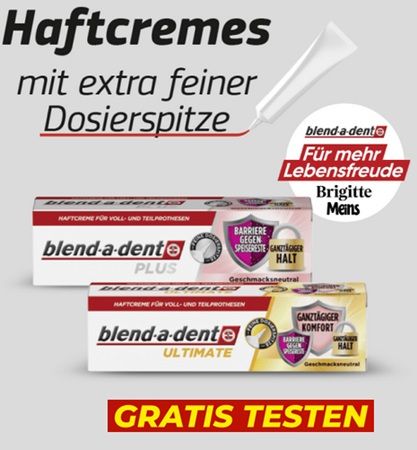 forme: blend-a-dent Haftcreme gratis ausprobieren forme: blend a dent Haftcreme gratis ausprobieren