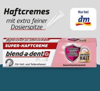 😁 Wieder da! forme: blend-a-dent Haftcreme gratis ausprobieren
